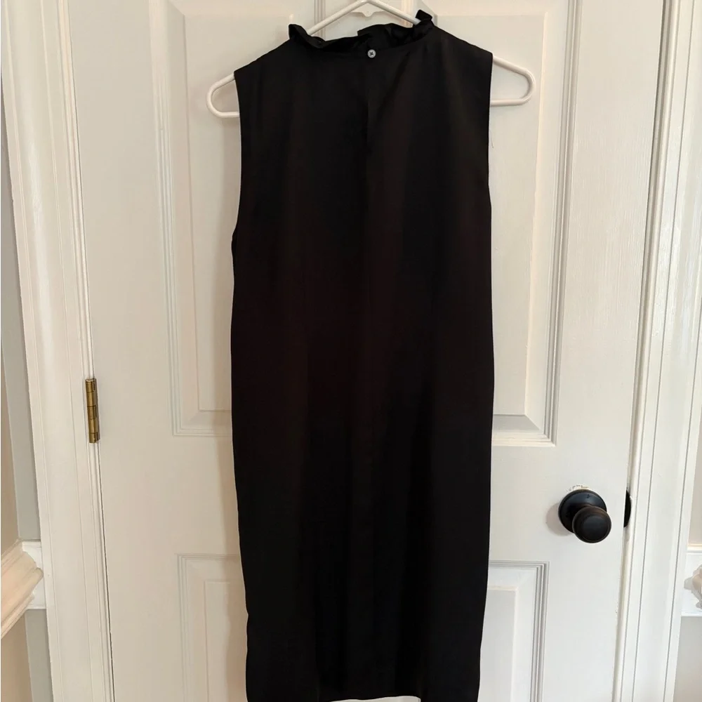 J Crew Black Sleeveless Dress With Bow - Picture 3 of 5
